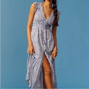 Anthropologie checkered dress